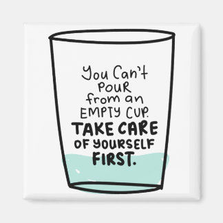 Inspirerend citaat over zelfliefde en zelfzorg magneet