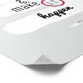 inspirerend citaat poster droomt grote tekst op gr (Hoek)