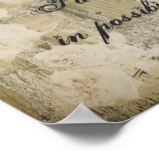 inspirerend citaat poster rustige shabby chic (Hoek)