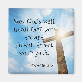 Inspirerend Citaat Proverbs Gods Will Magneet