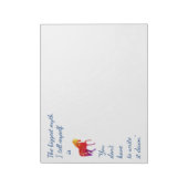 Inspirerend citaat regenboog gekleurd Unicorn Notitieblok (Linkerzijde)