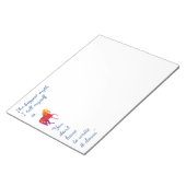 Inspirerend citaat regenboog gekleurd Unicorn Notitieblok (Schuin)