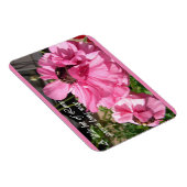 Inspirerend Citaat Roze Floral Magneet (Rechterzijde)