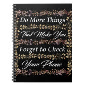 Inspirerend Citaat Spiral Foto Notitieboek (Voorkant)