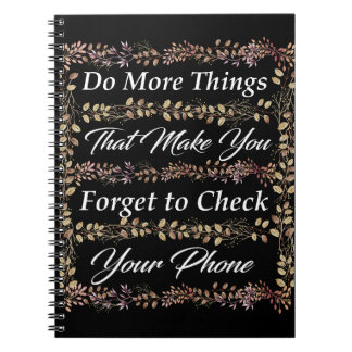 Inspirerend Citaat Spiral Foto Notitieboek