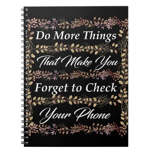 Inspirerend Citaat Spiral Foto Notitieboek (Voorkant)