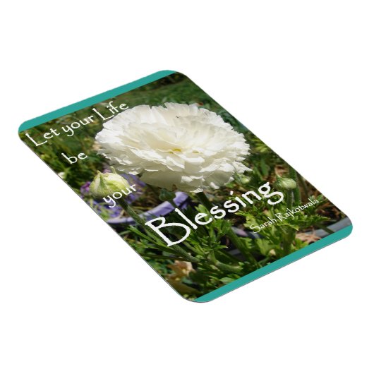 Inspirerend Citaat Spring Floral Flower Garden Magneet (Rechterzijde)