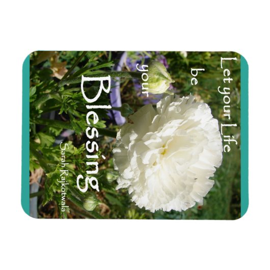 Inspirerend Citaat Spring Floral Flower Garden Magneet (Horizontaal)