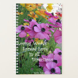 Inspirerend Citaat Spring Floral Flower Garden Planner