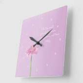 Inspirerend Citaat & Stomme Roze Dagen, Wandklok (Hoek)