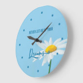 Inspirerend Citaat & Stomme Witte Dagen, Wandklok (Hoek)