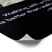 Inspirerend Citaat.Twee bruine wilde paarden die h Poster (Hoek)