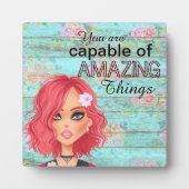 Inspirerend citaat u Capable Fotoplaat (Voorkant)