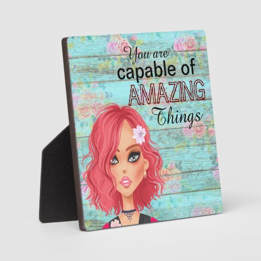 Inspirerend citaat u Capable Fotoplaat (Voorkant)