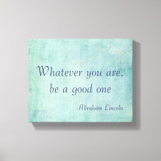 Inspirerend citaat van Abraham Lincoln Canvas Afdruk (Voorkant)