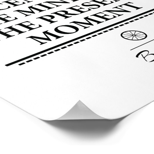 Inspirerend citaat van Boeddha Poster (Hoek)