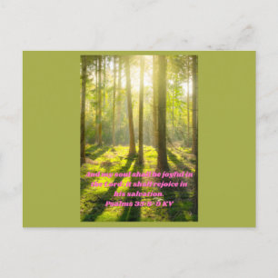 Inspirerend citaat van de bijbel briefkaart