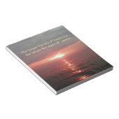 Inspirerend citaat van de prachtige Ocean Sunrise Notitieblok (Schuin)