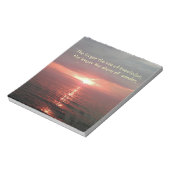 Inspirerend citaat van de prachtige Ocean Sunrise Notitieblok (Linkerzijde)