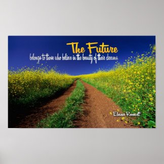 Inspirerend citaat van Eleanor Roosevelt Poster