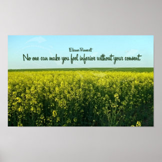 Inspirerend citaat van Eleanor Roosevelt Poster