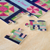Inspirerend citaat van het Patchwork Quilt Legpuzzel (Zijkant)