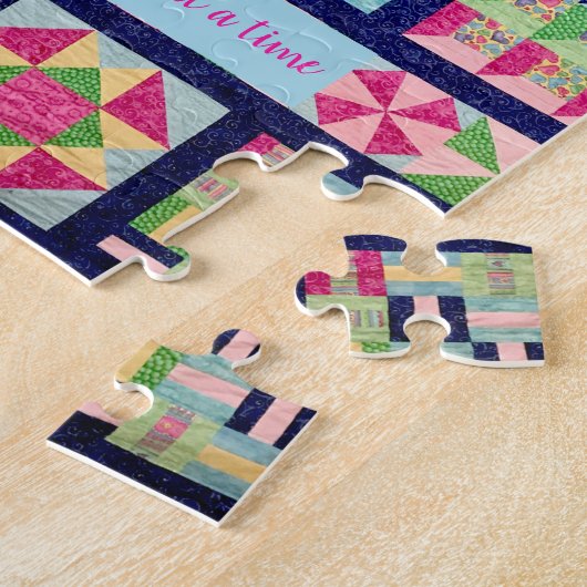  Inspirerend citaat van het Patchwork Quilt Legpuzzel (Zijkant)