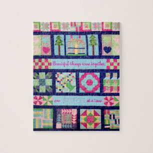  Inspirerend citaat van het Patchwork Quilt Legpuzzel