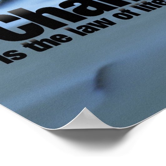 Inspirerend citaat van John F. Kennedy Poster (Hoek)