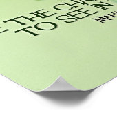 Inspirerend citaat van Mahatma Gandhi Poster (Hoek)