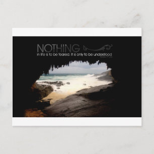 Inspirerend citaat van Marie Curie Briefkaart