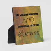 Inspirerend citaat van Matthew 10:16 Fotoplaat (Voorkant)