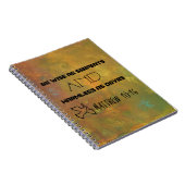 Inspirerend citaat van Matthew 10:16 Notitieboek (Rechterzijde)