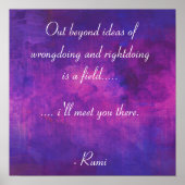 Inspirerend citaat van Rumi Poster (Voorkant)