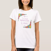 Inspirerend citaat van Rumi T-shirt (Voorkant)