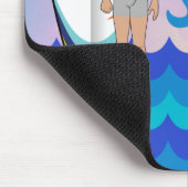 Inspirerend citaat van surfplanken voor watergolve muismat (Hoek)