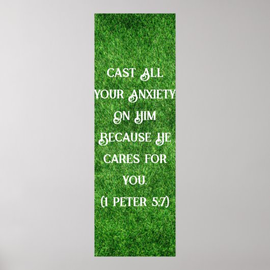 Inspirerend citaat voor angst poster (Voorkant)