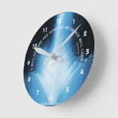 Inspirerend citaat voor blauwe waterfontein Attitu Ronde Klok (Hoek)