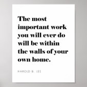 Inspirerend citaat voor ouders die huisarts zijn poster (Voorkant)