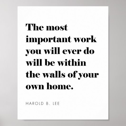 Inspirerend citaat voor ouders die huisarts zijn poster (Voorkant)