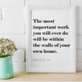 Inspirerend citaat voor ouders die huisarts zijn poster