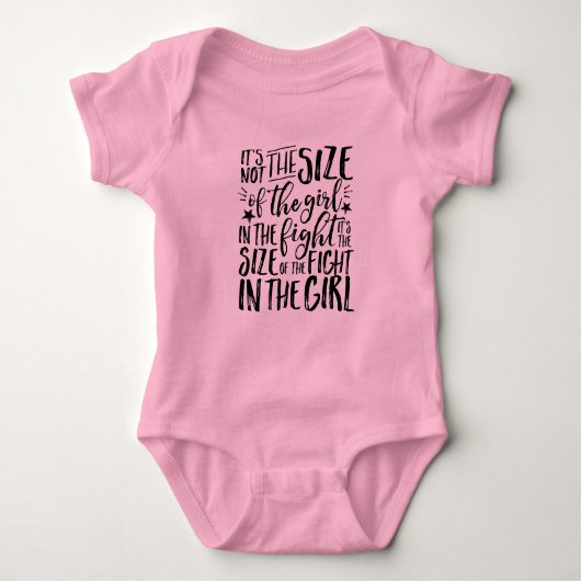 Inspirerend citaat voor Sterke Brave Girl Fighter Romper (Voorkant)