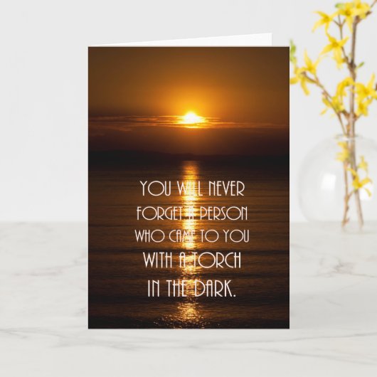 Inspirerend Citaat vriendschap Kaart (Gele Bloem)