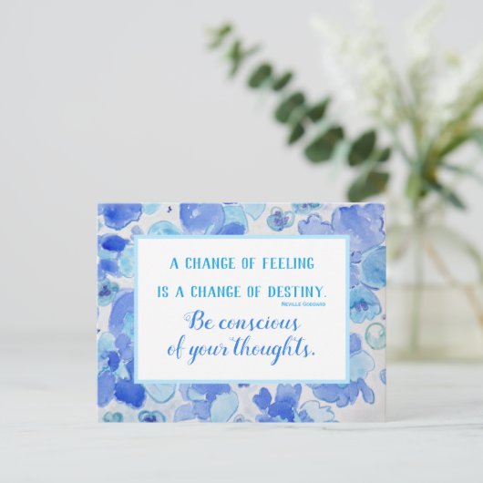 Inspirerend Citaat Wet van het Briefkaart van de A (Staand voorkant)