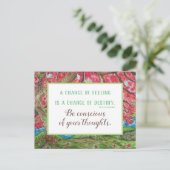 Inspirerend Citaat Wet van het Briefkaart van de A (Staand voorkant)