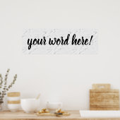 Inspirerend citaat Woord van het Jaar Poster (Keuken)