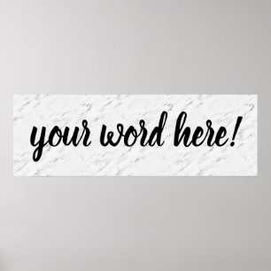 Inspirerend citaat Woord van het Jaar Poster