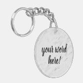 Inspirerend citaat Woord van het Jaar Sleutelhanger (Voorkant Links)