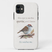 Inspirerend citaat Zijn oog staat op de loer Case-Mate iPhone Case (Achterkant)