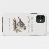 Inspirerend citaat Zijn oog staat op de loer Case-Mate iPhone Case (Achterkant (horizontaal))